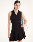 Allure Polo Top - Jet Black
