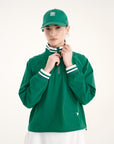 Line Hoodie - Green & White
