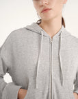Timeless Full Zipper Sweatshirt - Grey Melange