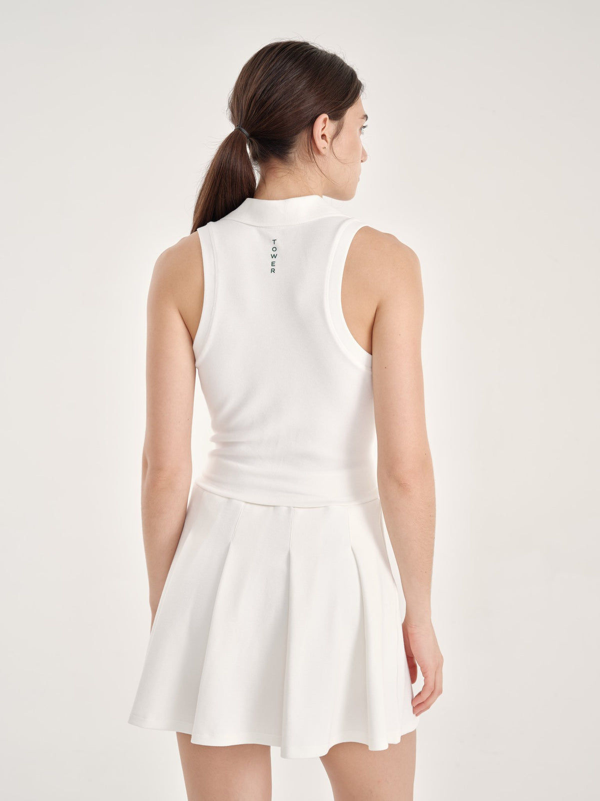 Allure Polo Top - Cloud White