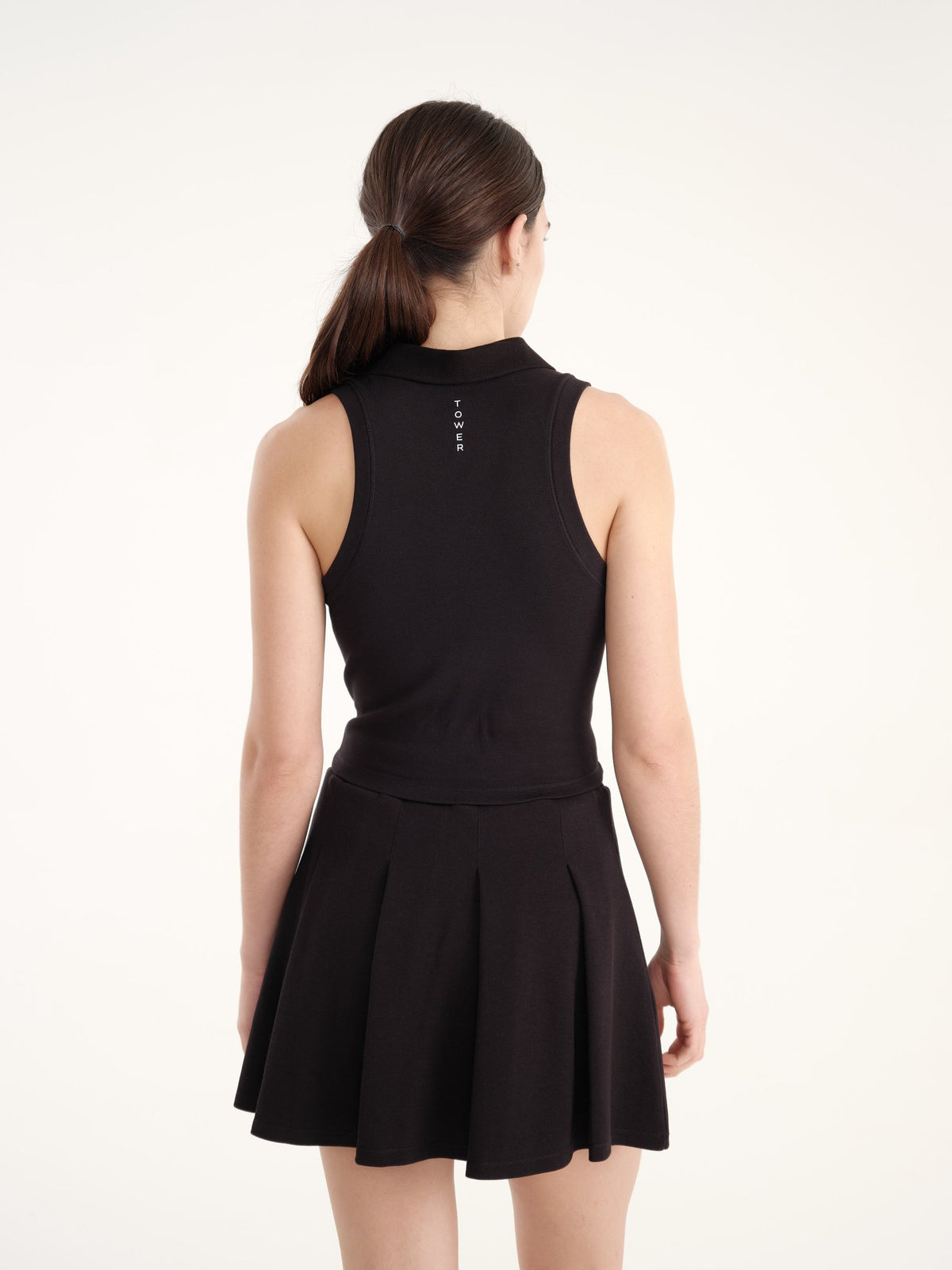 Allure Polo Top - Jet Black