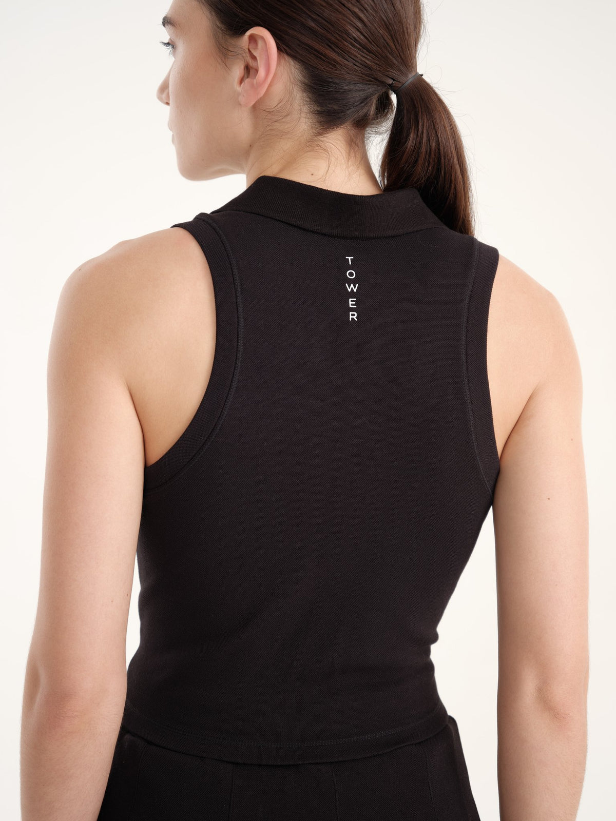 Allure Polo Top - Jet Black