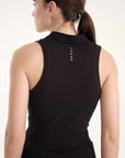 Allure Polo Top - Jet Black