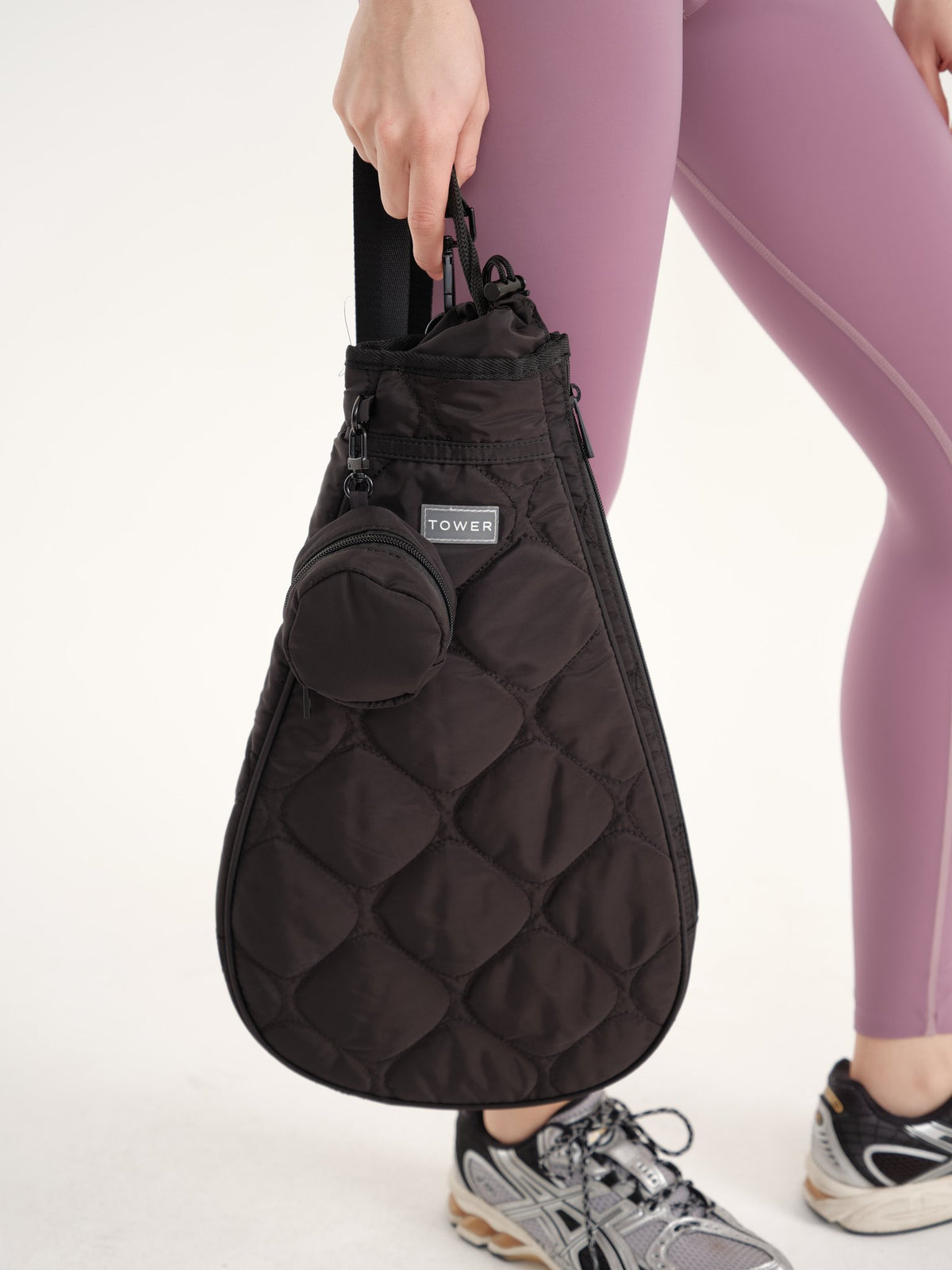 Allure Padel Racket Bag - Black + Black Piping