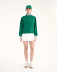 Line Hoodie - Green & White