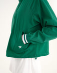 Line Hoodie - Green & White