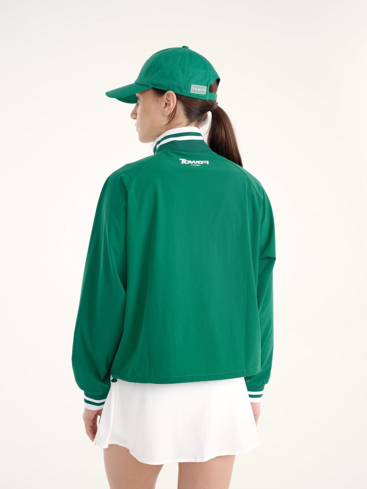 Line Hoodie - Green &amp; White