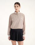 Line Hoodie - Grey Brown