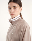 Line Hoodie - Grey Brown