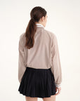 Line Hoodie - Grey Brown