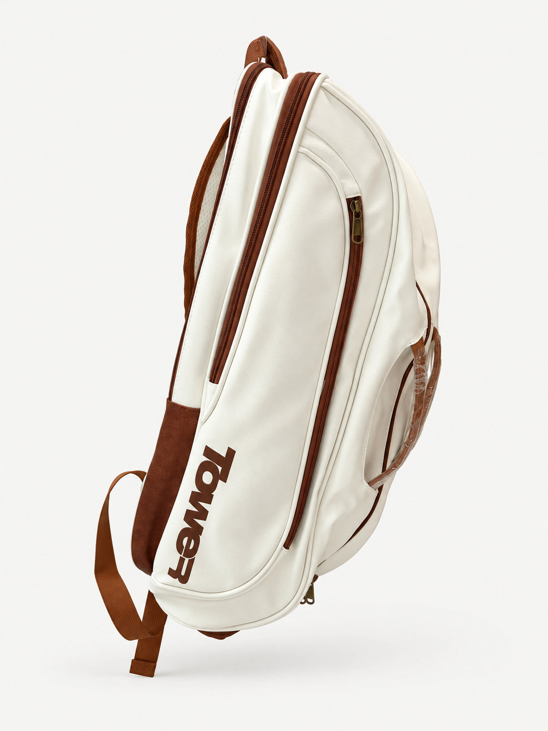 MatchPoint Bag - White &amp; Caramel