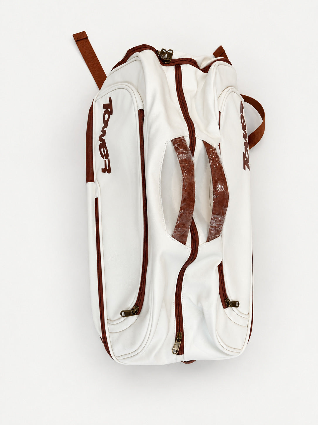 MatchPoint Bag - White &amp; Caramel