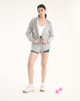 Timeless Full Zipper Sweatshirt - Grey Melange