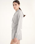 Timeless Full Zipper Sweatshirt - Grey Melange