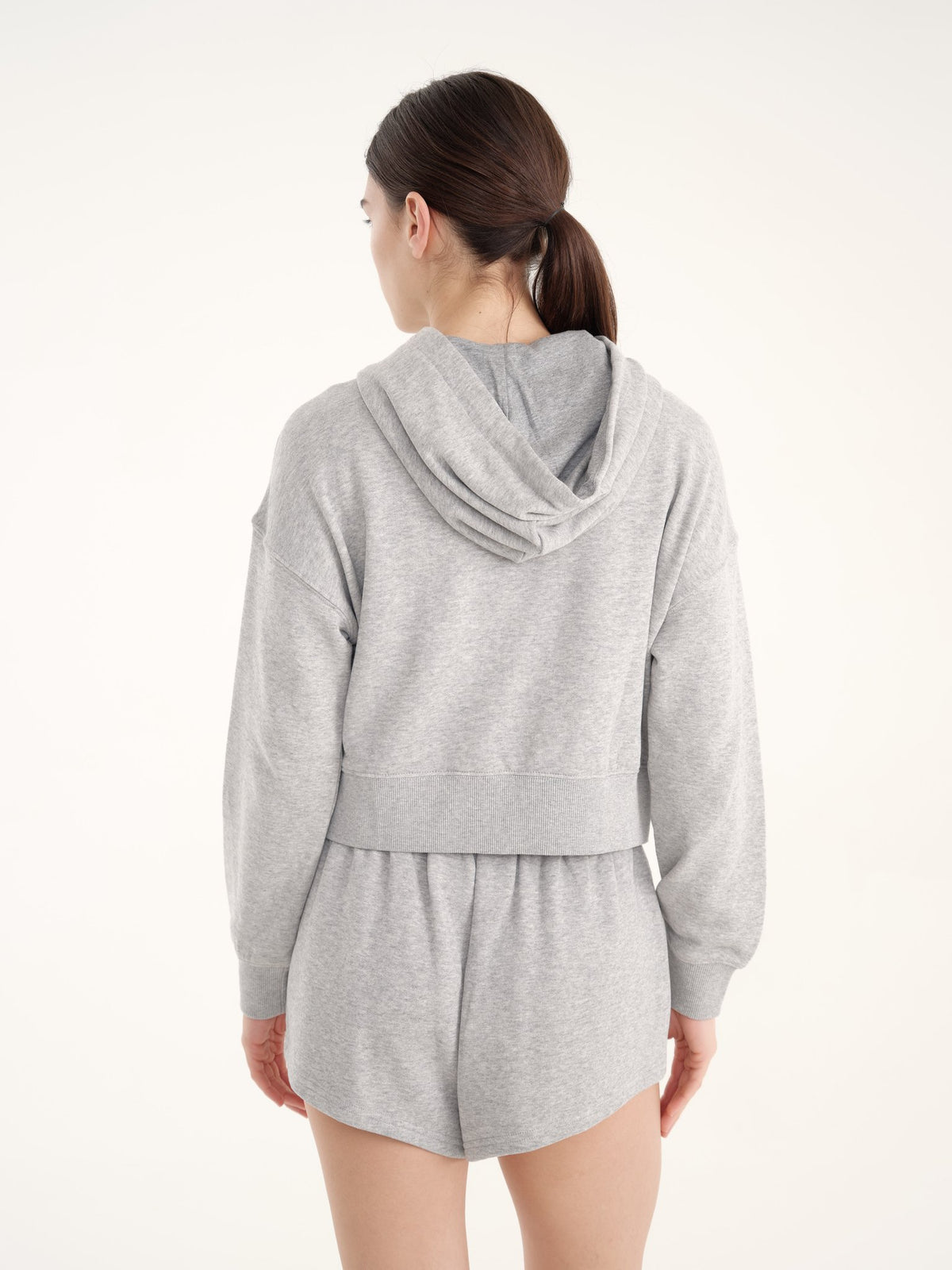 Timeless Full Zipper Sweatshirt - Grey Melange